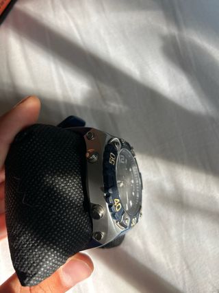 Reloj Marea Azul y Plateado