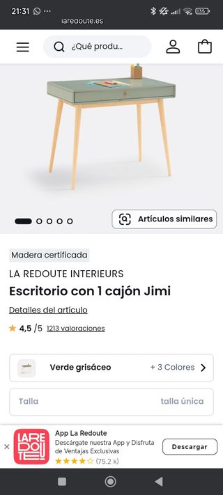 Escritorio La Redoute Interieurs madera
