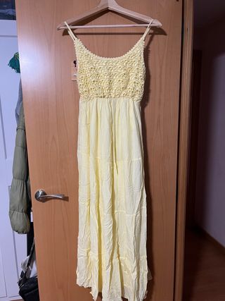 Vestido largo amarillo