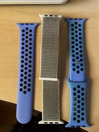 Correa Apple Watch Nike Azul y Gris 44mm