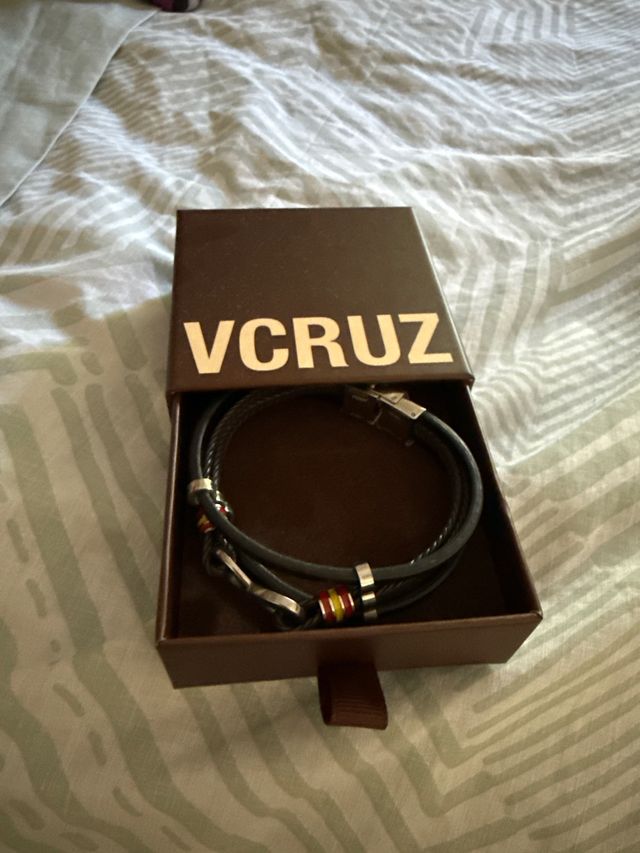 Pulsera VCruz Hombre Negra