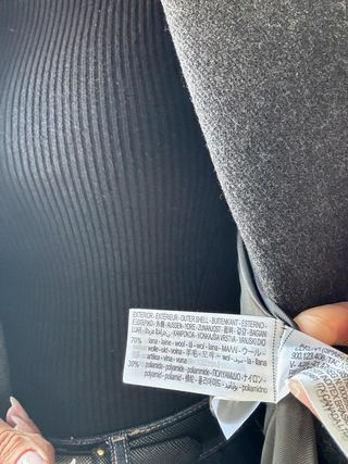 Abrigo largo lana 100% Zara gris