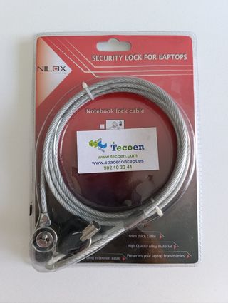 Candado Seguridad Portátil Nilox Cable