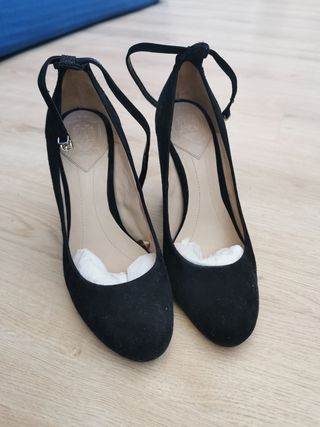 Zapatos fiesta piel negros Massimo Dutti T36