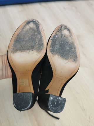 Zapatos fiesta piel negros Massimo Dutti T36
