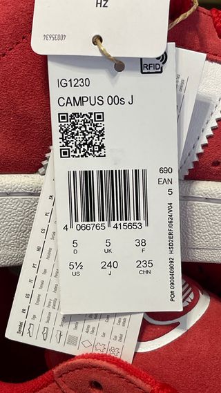 Adidas Campus 00 Rojas