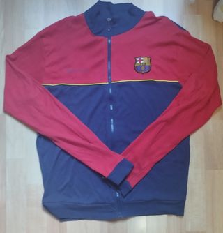 Chaqueta FC Barcelona Roja y Azul