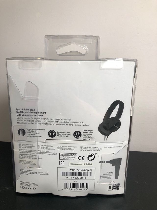 Auriculares Sony MDR-ZX110 Negros