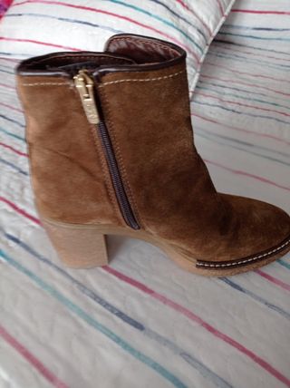 Botines Alpe Mujer Marrones Tacon.