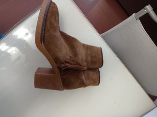 Botines Alpe Mujer Marrones Tacon.