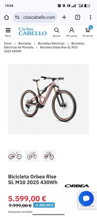 Bicicleta Orbea