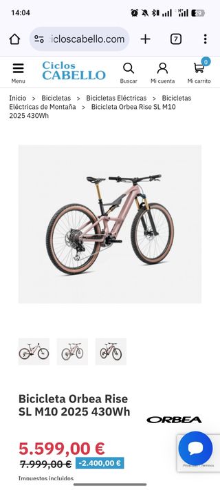 Bicicleta Orbea