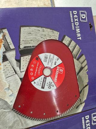 Disco corte Dexdimat 300mm Porcelánico Gres