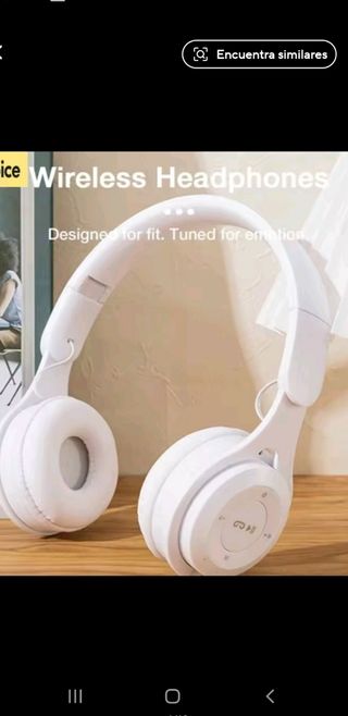 Cascos Bluetooth Inalámbricos Blancos