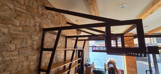 Contrabarra de bar artesanal de forja