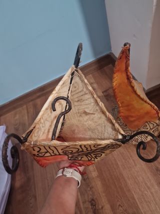 Lámparas Tunecinas Cuero y Metal