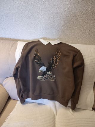 Sudadera Subdued con estampado de águila