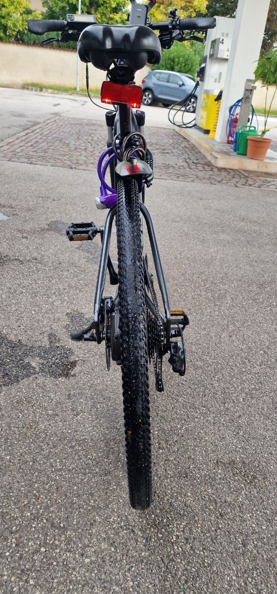 Bicicletta elettrica nera