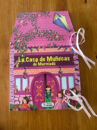 Casa de muñecas plegable rosa