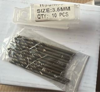 10 Brocas HSS M35 Cobalto 3.5mm