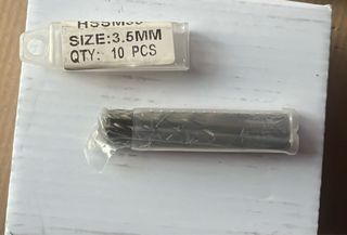 10 Brocas HSS M35 Cobalto 3.5mm