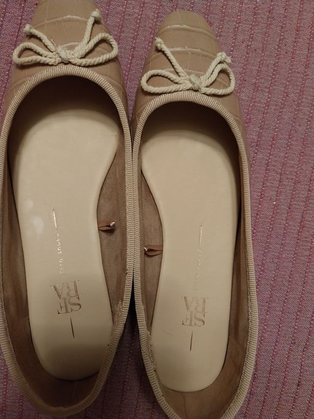 Manoletinas SF RA beige mujer