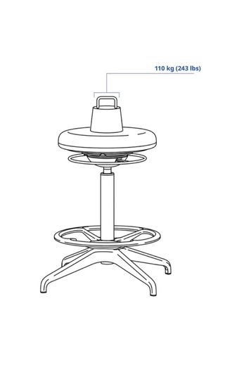 Taburete alto IKEA ajustable