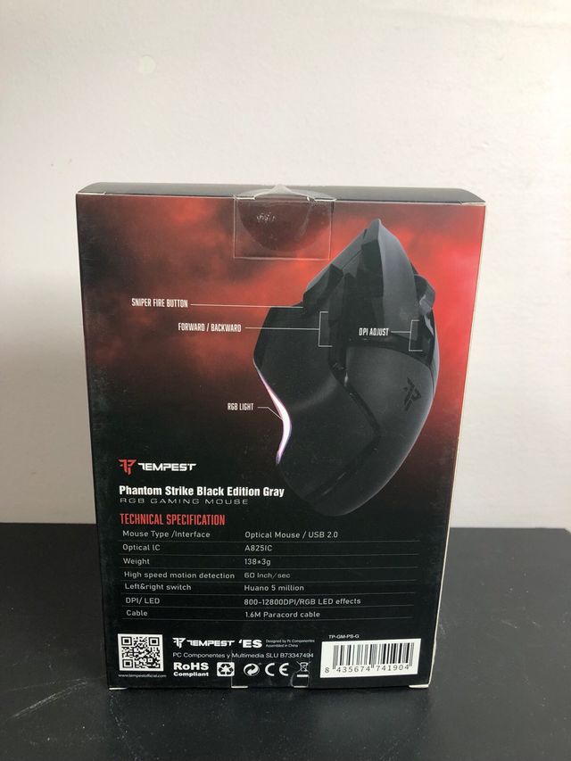 Ratón Gaming Tempest Phantom Strike RGB