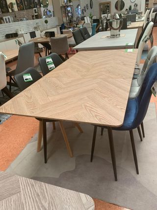 Mesa extensible madera y metal