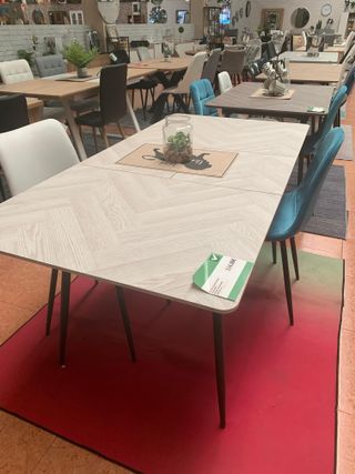 Mesa extensible madera y metal