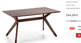 Conjunto mesa,Vitrina y sillas comedor color wenge