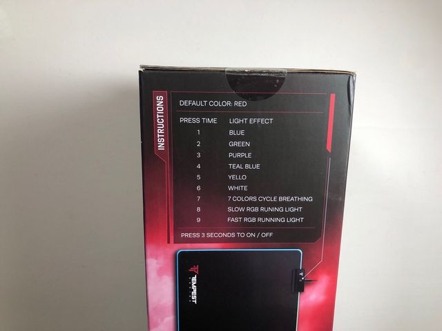 Alfombrilla Gaming RGB Tempest XL