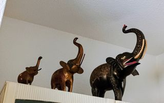 Figuras de elefantes decorativos