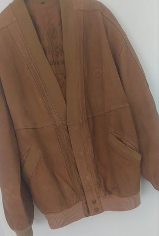Cazadora Piel Caballero Talla 52 Marrón