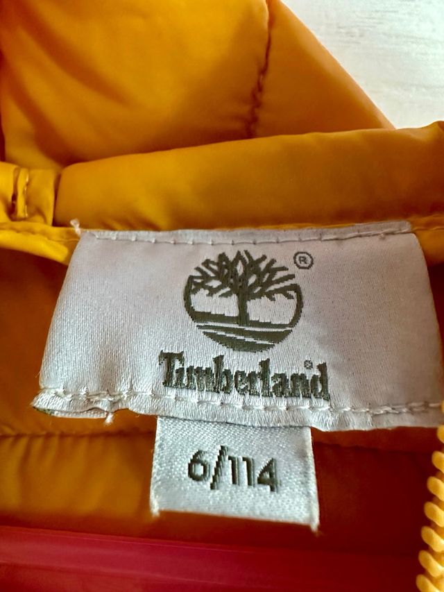 Plumífero Timberland amarillo talla 6 años