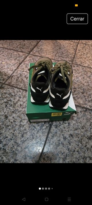 Zapatillas Puma Verdes y Negras