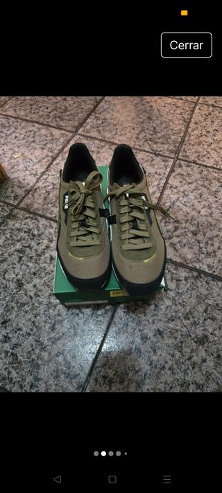 Zapatillas Puma Verdes y Negras