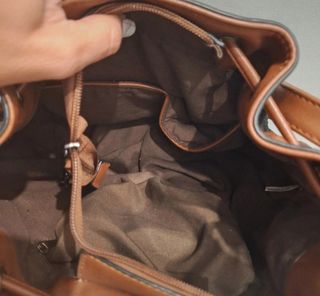 Bolso de hombro mujer marrón y negro