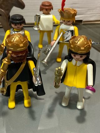 lote 4 unicornio caballeros playmobil