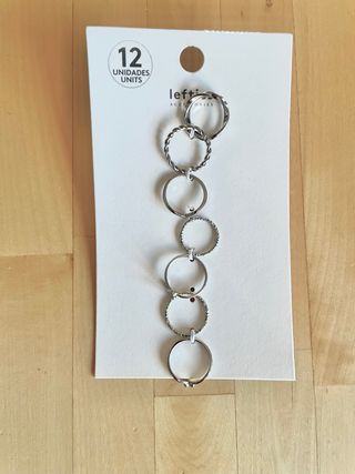 Set 12 anillos plata