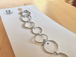 Set 12 anillos plata