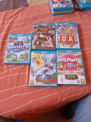 Lote 5 Juegos Wii U: Sports Connection, Pokkén, et