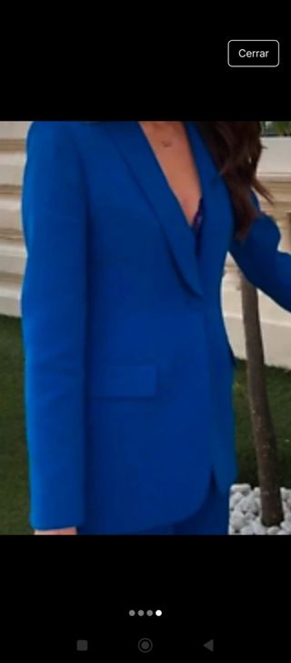 Chaqueta Zara Azulón