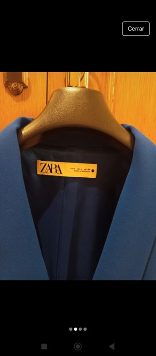 Chaqueta Zara Azulón