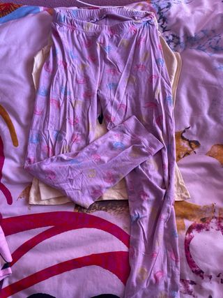 Pijama unicornio manga larga talla 12/13