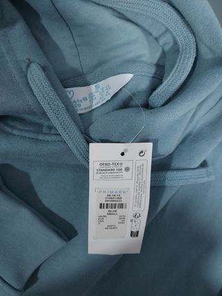 Sudadera azul Primark capucha talla S