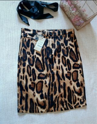 Falda animal print