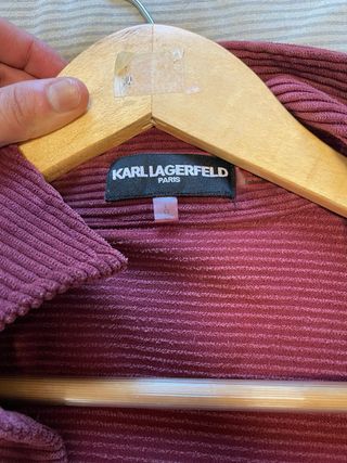 Camisa Karl Lagerfeld Roja Corduroy