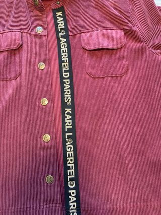 Camisa Karl Lagerfeld Roja Corduroy