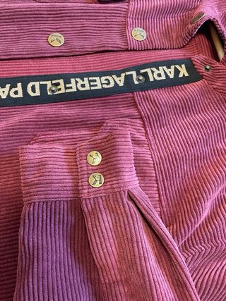 Camisa Karl Lagerfeld Roja Corduroy